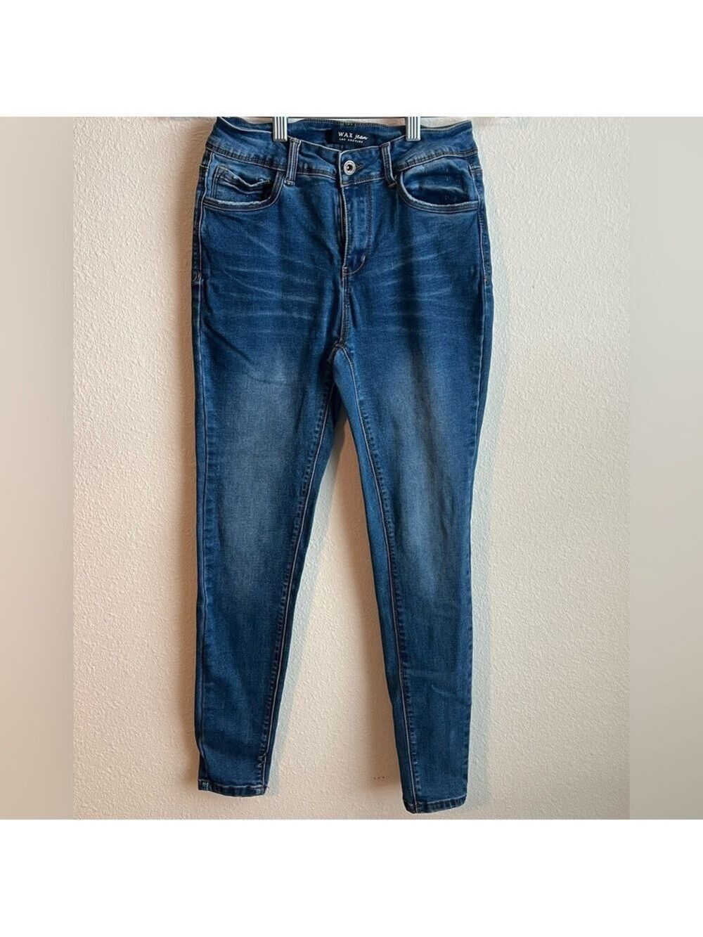 Wax Jean Blue Faded Skinny Denim - Picture 3 of 7